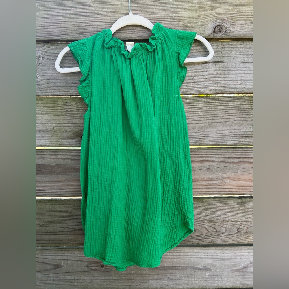 7th Ray Large cotton gauze flutter sleeve top